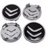 tappi coprimozzo nero 60 mm originali citroen c1 c2 c3