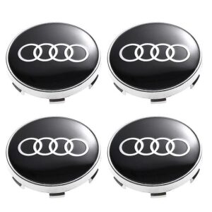 4 tappi coprimozzi originali per audi a6 da 60 MM