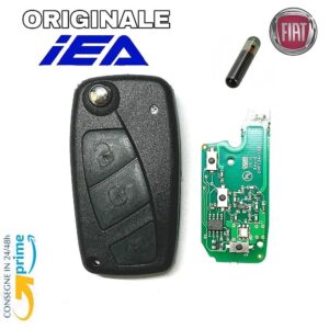 chiave con telecomando fiat originale iea con logo fiat