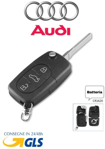 guscio di plastica audi 3 tasti originale IEA dal 1999 al 2006