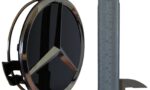 set 4 coprimozzi originali mercedes 75 mm nero opaco stella argento