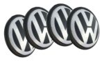 set 4 coprimozzi originali volkswagen 70mm transporter touareg tiguan