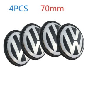 set 4 coprimozzi originali volkswagen 70mm transporter touareg tiguan