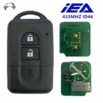 CHIAVE CON TELECOMANDO 2TASTI ORIGINALE IEA NISSAN MICRA 2003 / K12 ID46 4D60