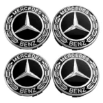 set da 4 coprimozzo originale mercedes iea da 75 MM