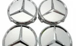 4 tappi coprimozzo 75mm originali iea per mercedes a b e gla cle cla clk gla cls