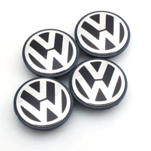 set 4 coprimozzo originali volkswagen da 56 mm