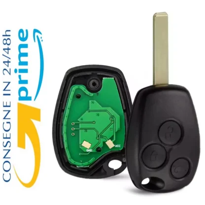 Chiave originale IEA completa di elettronica e chip per Renault Twingo II serie