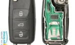CHIAVE TELECOMANDO + CHIP ELETTRONICA ORIGINALE IEA PER VOLKSWAGEN GOLF 5 / 2007