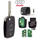 chiave con telecomando audi originale IEA dal 1996 al 2006