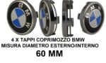 set 4 coprimozzi bmw f45 f46 f48 g30 diametro 60mm originali