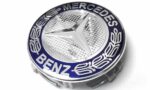 set 4 coprimozzo originali mercedes benz 60mm