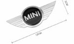 stemma originale logo emblema baule cofano anteriore per mini cooper countryman clubman