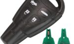 CHIAVE TELECOMANDO (no lama) + CHIP 7946 4 TASTI SAAB 93/ 2004