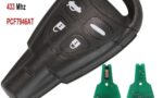 CHIAVE TELECOMANDO (no lama) + CHIP 7946AA 4 TASTI SAAB 93 / 2009