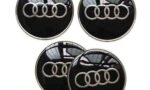 4 coprimozzi tappi audi 61mm originali