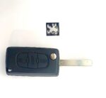 GUSCIO ORIGINALE IEA CHIAVE PER PEUGEOT TELECOMANDO 3 TASTI CON VANO BATTERIA
