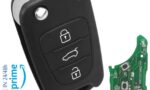 CHIAVE GUSCIO COMPLETA CHIP 3 TASTI TELECOMANDO PER KIA K2 K5 SPORTAGE 433mhz
