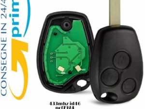 CHIAVE COMPLETA CHIP 3 TASTI TELECOMANDO PER RENAULT KANGOO/ 2009