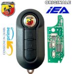 Chiave Chip elettronica Originale IEA PER FIAT GRANDE PUNTO / 2009 + Guscio Chiave per Fiat
