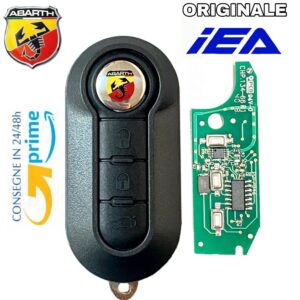 Chiave Chip elettronica Originale IEA PER FIAT GRANDE PUNTO / 2009 + Guscio Chiave per Fiat
