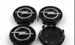 set 4 coprimozzi opel 58mm nero
