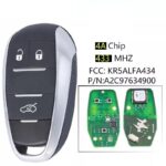 CHIAVE COMPLETA DI TELECOMANDO CHIP ALFA ROMEO KEYLESS 433