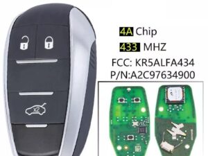 CHIAVE COMPLETA DI TELECOMANDO CHIP ALFA ROMEO KEYLESS 433