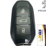 TELECOMANDO CHIAVE KEYLESS ORIGINALE IEA 3 TASTI + CHIP PER PEUGEOT