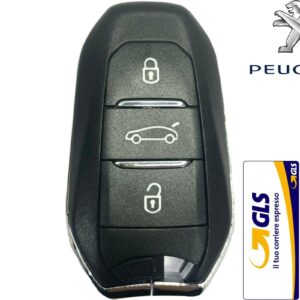 TELECOMANDO CHIAVE KEYLESS ORIGINALE IEA 3 TASTI + CHIP PER PEUGEOT