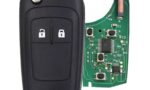chiave con telecomando completa di chip lama stretta a scatto 2 tasti chevrolet originale IEA