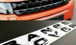 stemma scritta range rover nero lucido alta qualità