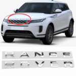 stemma scritta range rover grigio argento lucido alta qualità