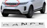 stemma scritta range rover grigio argento lucido alta qualità