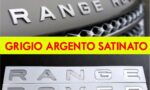 stemma scritta range rover grigio argento opaco satinato alta qualità