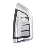 guscio originale IEA bmw keyless 4 tasti con luci cromato con bandiera rossa blu