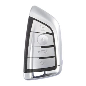 guscio originale IEA bmw keyless 4 tasti con luci cromato con bandiera rossa blu