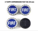 4 tappi coprimozzo originali borchia fiat bravo panda punto evo idea multipla misura 48mm