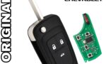 chiave con telecomando completa di chip lama stretta a scatto 3 tasti chevrolet originale IEA