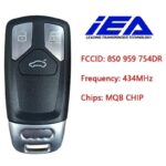 telecomando chiave keyless originale IEA per audi TT 3 tasti