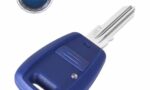 guscio fiat  1 tasto lama fissa larga GT15 blu logo blu