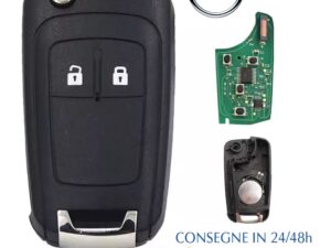 chiave completa con telecomando completo di chip 2 tasti opel originale IEA