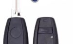 guscio fiat  1 tasto lama fissa larga GT15 nera logo blu