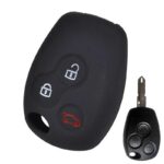 guscio copertura copri chiave silicone 3 tasti nero