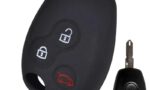 guscio copertura copri chiave silicone 3 tasti nero