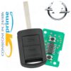 TELECOMANDO IEA PER OPEL Corsa C / 2003 / 2 TASTI COMPLETA DI ELETTRONICA 433 MHZ