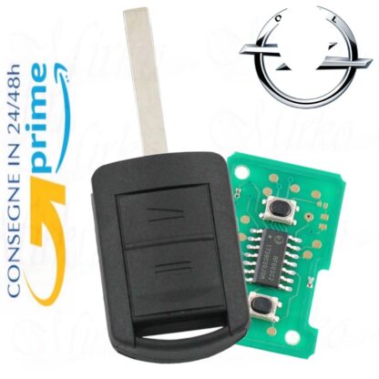 TELECOMANDO IEA PER OPEL Corsa C / 2003 / 2 TASTI COMPLETA DI ELETTRONICA 433 MHZ