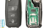 chiave telecomando completa di chip 3 tasti originale IEA