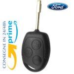 guscio cover 3 tasti diviso in due per ford con lama a chiodo nero originale IEA