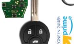chiave telecomando completa chip elettronica lama fissa laterale 3 tasti nissan